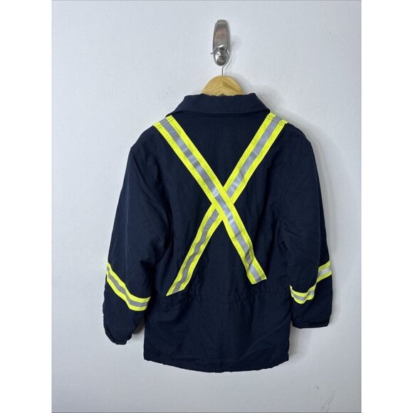 Firewall Men XS R Nomex Aramid FR Jacket High Visibility Reflective Jacket Blue - Picture 3 of 8